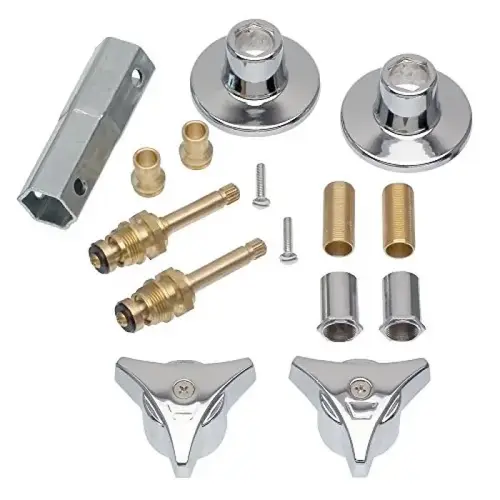 Tub/Shower Faucet Remodel Trim Kit, 2-Handle, For Union Brass, Polished Chrome Tub/Shower Faucet Remodel Trim Kit, 2-Handle, For Union Brass, Polished Chrome