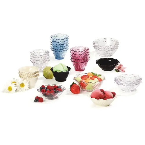 Carlisle Foodservice 5 Ounce Tulip Plastic Clear Dessert Dish, 24 Each Carlisle Foodservice 5 Ounce Tulip Plastic Clear Dessert Dish, 24 Each