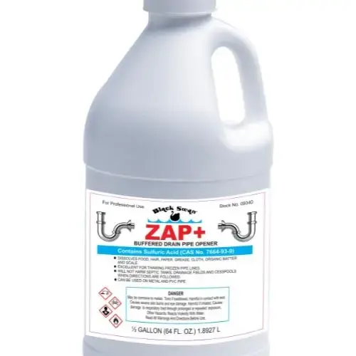 ZAP+ DRAIN OPENER 64 OZ 1/2 GALLON ZAP+ DRAIN OPENER 64 OZ 1/2 GALLON