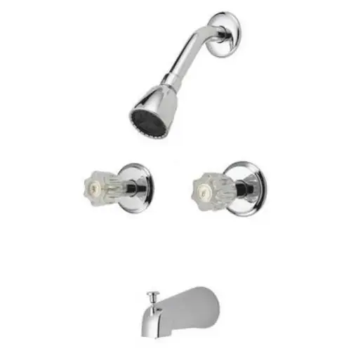 222-212 TUB/SHOWR FAUCET 2-ACRLYC HDL CHROME 222-212 TUB/SHOWR FAUCET 2-ACRLYC HDL CHROME