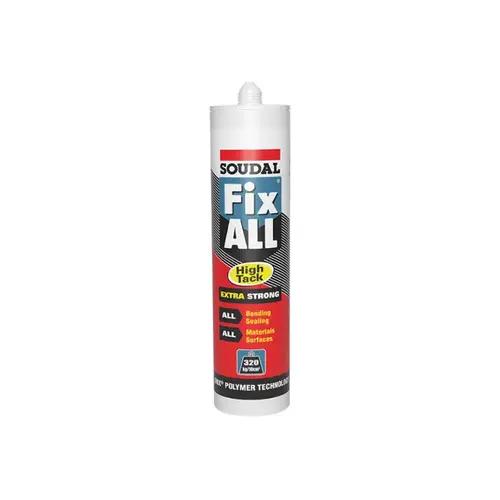 Fix ALL High Tack Hybrid Polymer Adhesive Sealant, White, 9.8 fl oz Fix ALL High Tack Hybrid Polymer Adhesive Sealant, White, 9.8 fl oz