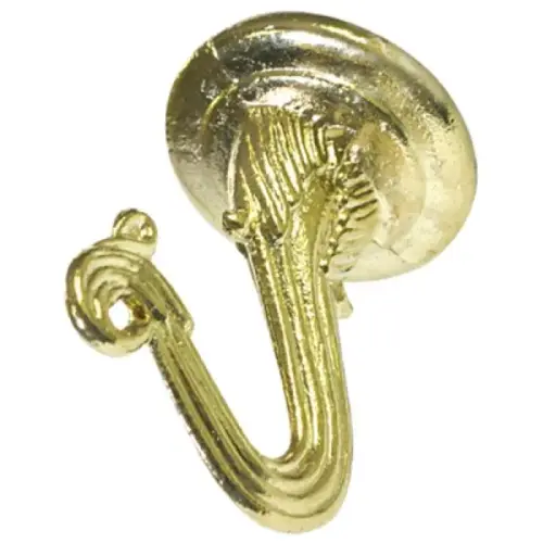 BRASS SWAG HOOKS 2 CT BRASS SWAG HOOKS 2 CT