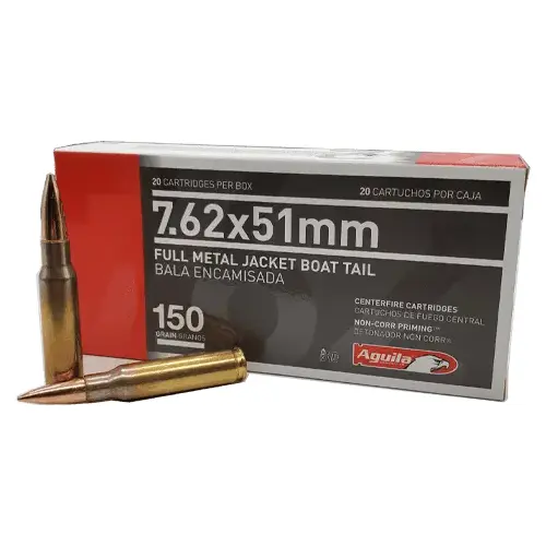 AGUILA 7.62X51 MM FMJBT 150 GR AGUILA 7.62X51 MM FMJBT 150 GR