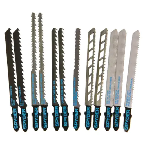 Jigsaw Blades, T-Shank, Double-Sided, Wood and Metal, Pack of 12 Jigsaw Blades, T-Shank, Double-Sided, Wood and Metal, Pack of 12