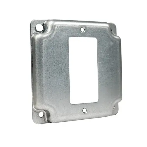 Southwire Industrial Exposed Work Cover, 4 in L, 4 in W, Square, 1-Gang, Steel, Galvanized Southwire Industrial Exposed Work Cover, 4 in L, 4 in W, Square, 1-Gang, Steel, Galvanized