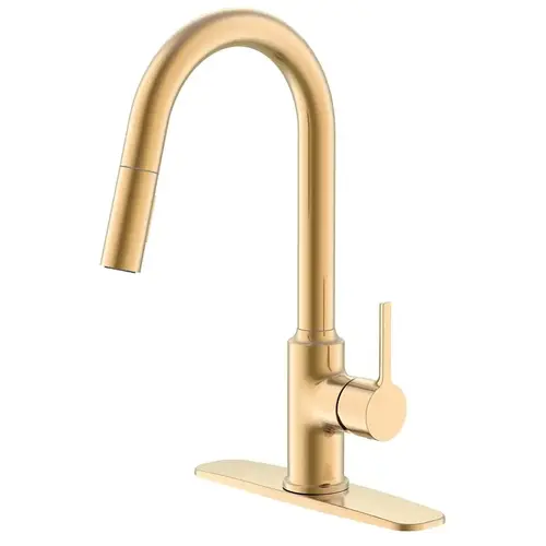 Kitchen Faucet, Pull-Down, Single Handle, Champagne Gold Kitchen Faucet, Pull-Down, Single Handle, Champagne Gold