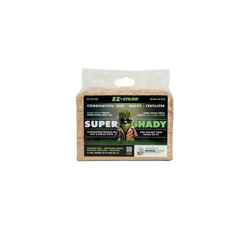 EZ-Straw Super Shady Combination Seed Mulch and Fertilizer, 11 lb Bag EZ-Straw Super Shady Combination Seed Mulch and Fertilizer, 11 lb Bag