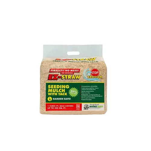 1 Cu. Ft. 200 Sq. Ft. Coverage Area Straw Seeding Mulch Tan 1 Cu. Ft. 200 Sq. Ft. Coverage Area Straw Seeding Mulch Tan