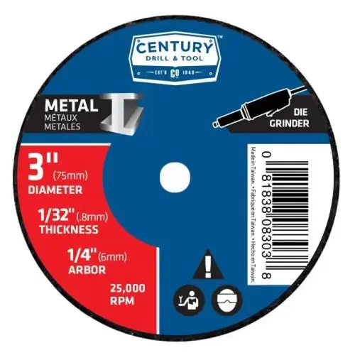CUTTING WHEEL 3IN .035IN THICK TYPE 1A CUTTING WHEEL 3IN .035IN THICK TYPE 1A