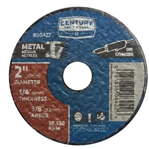 GRINDING WHEEL 2IN 1/4IN THICK TYPE 1 GRINDING WHEEL 2IN 1/4IN THICK TYPE 1
