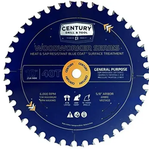 10IN 40T WOODWORKING BLADE 10IN 40T WOODWORKING BLADE