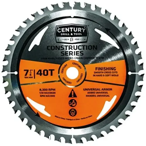 7-1/4IN 40T CONTRACTOR CARD 7-1/4IN 40T CONTRACTOR CARD
