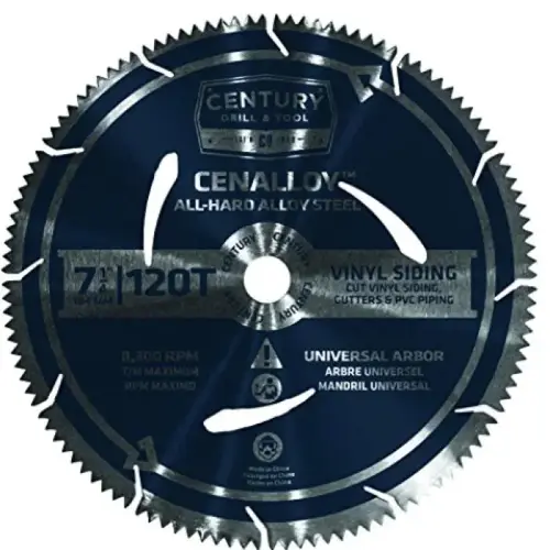 CIRCULAR BLADE VINYL SIDING 7-1/4 IN 12 CIRCULAR BLADE VINYL SIDING 7-1/4 IN 12