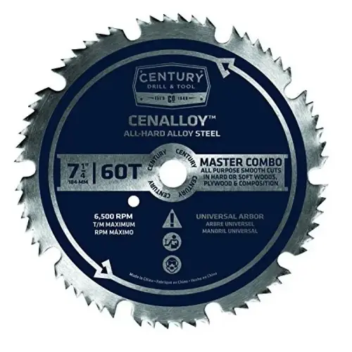 CIRCULAR SAW BLADE MASTER COMBO 7-1/4IN 60T CIRCULAR SAW BLADE MASTER COMBO 7-1/4IN 60T