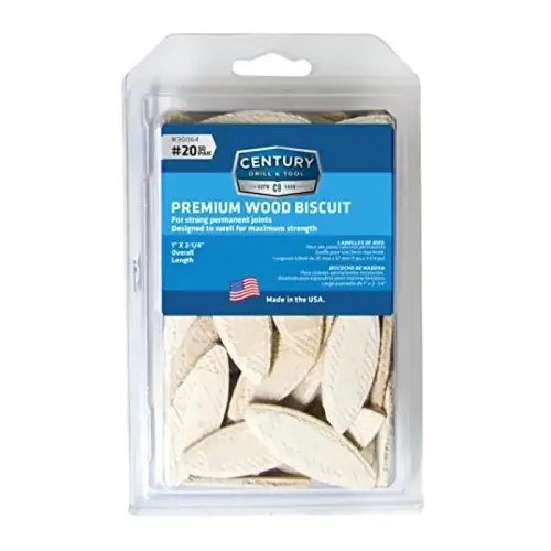 WOOD BISCUIT NUMBER 20 LENGTH 2-1/4 5 WOOD BISCUIT NUMBER 20 LENGTH 2-1/4 5