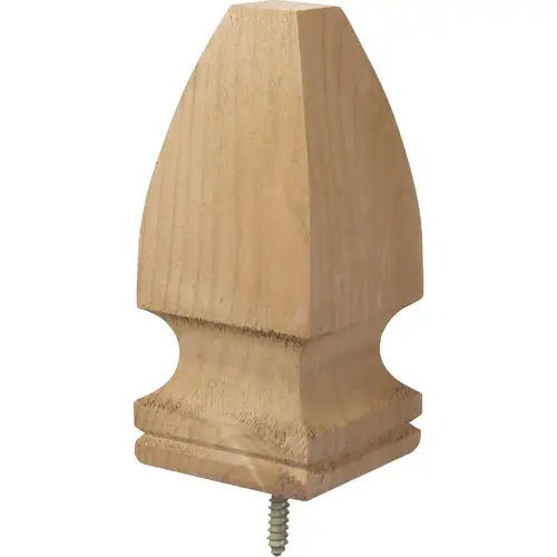 3-1/8 In. x 6-3/4 In. Treated Wood Gothic Post Cap Natural 3-1/8 In. x 6-3/4 In. Treated Wood Gothic Post Cap Natural