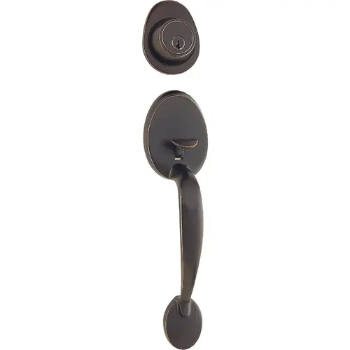 Oil Rubbed Bronze Entry Door Handleset with Tulip Knob Oil Rubbed Bronze Entry Door Handleset with Tulip Knob