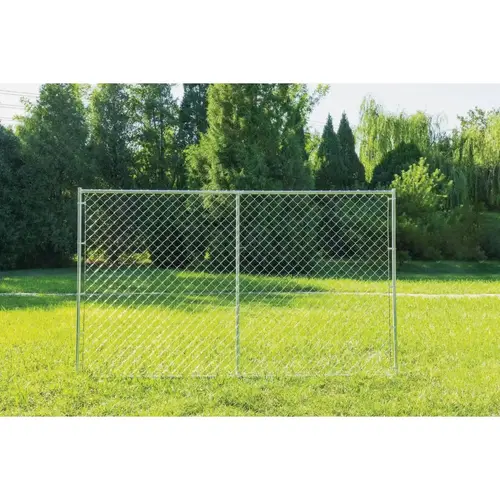 10 Ft. W. x 6 Ft. H. Chain Link Steel Kennel Panel Galvanized 10 Ft. W. x 6 Ft. H. Chain Link Steel Kennel Panel Galvanized