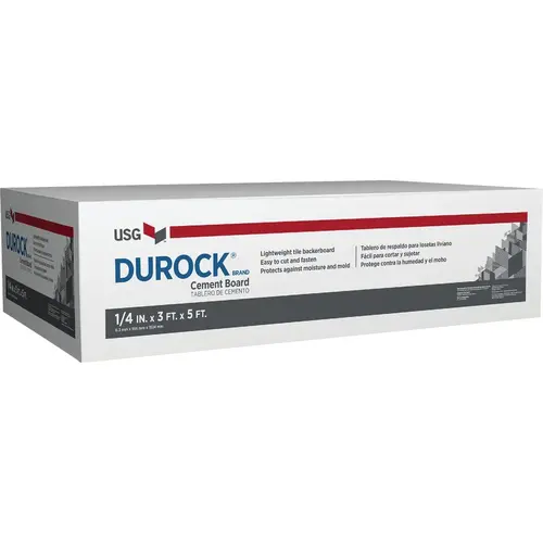 1/4 In. x 3 Ft. x 5 Ft. Interior Cement Board 1/4 In. x 3 Ft. x 5 Ft. Interior Cement Board