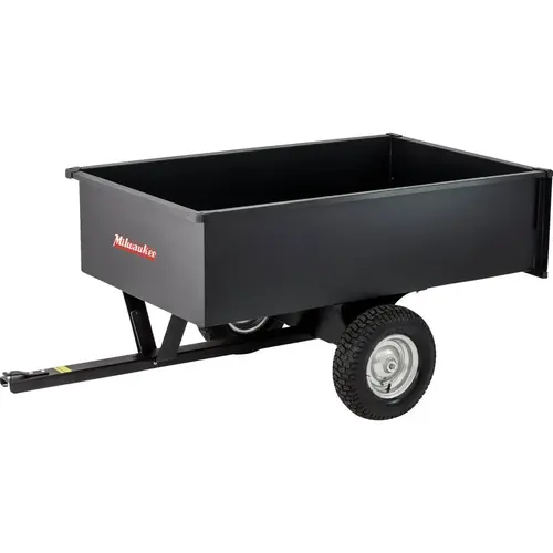 Milwaukee 17 Cu. Ft. 1500 Lb. Steel Tow-Behind Garden Cart Milwaukee 17 Cu. Ft. 1500 Lb. Steel Tow-Behind Garden Cart
