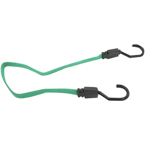 3/4 In. x 24 In. Flat Bungee Cord, Green 3/4 In. x 24 In. Flat Bungee Cord, Green