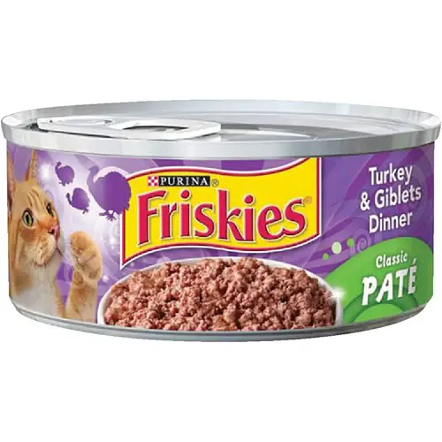 Friskies 5.5 Oz. Turkey & Giblets Dinner Flavor All Ages Wet Cat Food Friskies 5.5 Oz. Turkey & Giblets Dinner Flavor All Ages Wet Cat Food