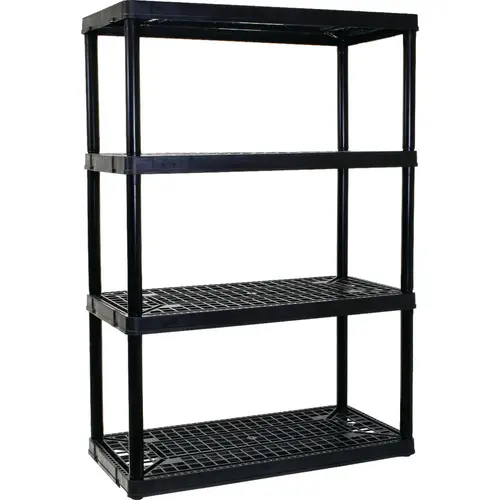 4 Shelf Heavy Duty Black Ventilated Unit 4 Shelf Heavy Duty Black Ventilated Unit