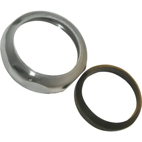 1-1/2 In. x 1-1/2 In. Chrome Plated Slip Joint Nut and Washer 1-1/2 In. x 1-1/2 In. Chrome Plated Slip Joint Nut and Washer