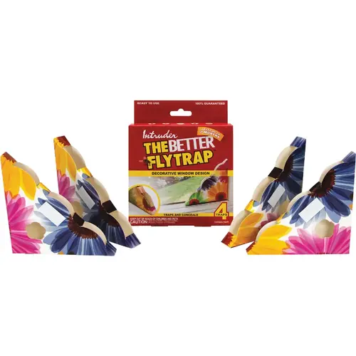 The Better Flytrap Disposable Indoor Fly Trap - pack of 4 The Better Flytrap Disposable Indoor Fly Trap - pack of 4
