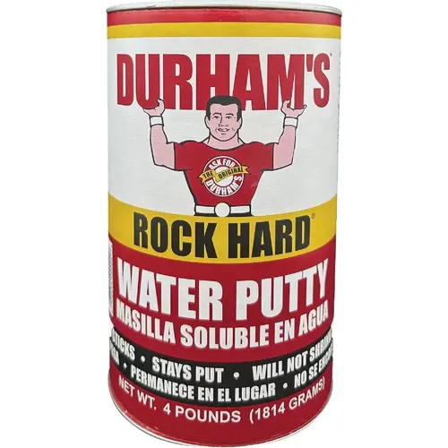 Durham's Rock Hard 4 Lb. Can Powder Water Putty Durham's Rock Hard 4 Lb. Can Powder Water Putty