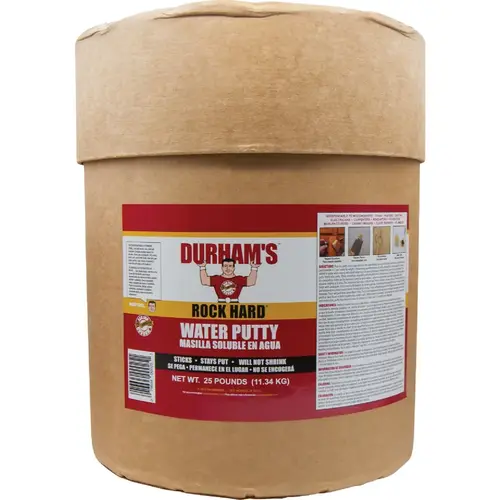 Durham's Rock Hard 25 Lb. Drum Powder Water Putty Durham's Rock Hard 25 Lb. Drum Powder Water Putty