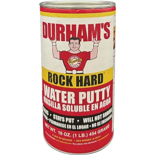 Durham's Rock Hard 1 Lb. Can Powder Water Putty Durham's Rock Hard 1 Lb. Can Powder Water Putty