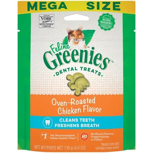 Oven-Roasted Chicken 4.6 Oz. Dental Cat Treats Oven-Roasted Chicken 4.6 Oz. Dental Cat Treats