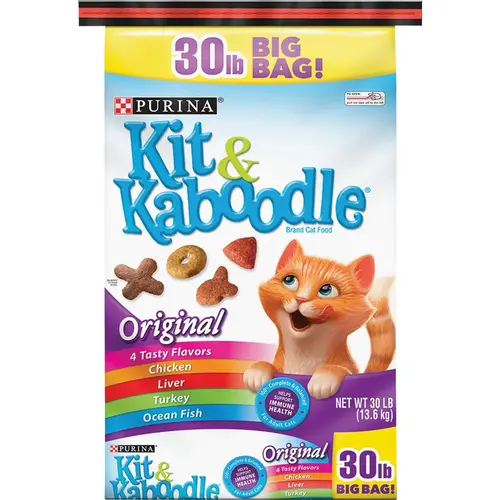 Kit & Kaboodle 30 Lb. Chicken, Liver, Turkey, & Fish Flavor Adult Dry Cat Food Kit & Kaboodle 30 Lb. Chicken, Liver, Turkey, & Fish Flavor Adult Dry Cat Food