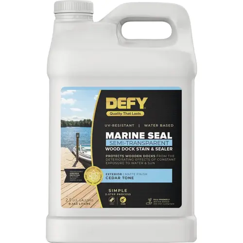 Marine Seal Wood Dock Stain & Sealer, Cedar Tone, 2.5 Gal.