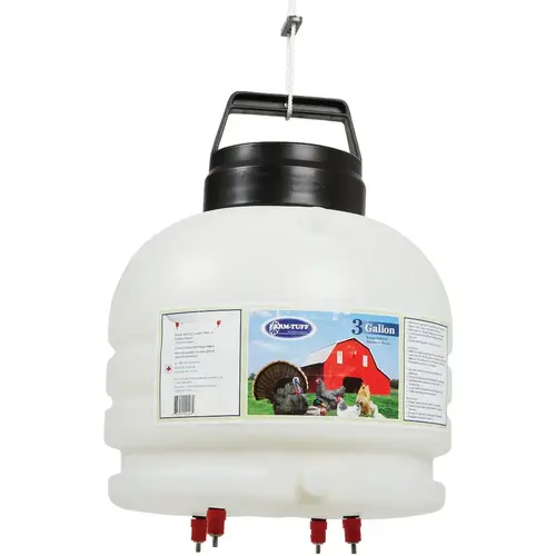 3 Gal. Gravity-Feed Plastic Game & Bird Range Poultry Waterer Translucent 3 Gal. Gravity-Feed Plastic Game & Bird Range Poultry Waterer Translucent