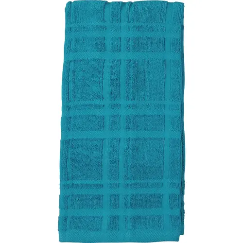 Peacock Blue Solid Terry Kitchen Towel - pack of 6 Peacock Blue Solid Terry Kitchen Towel - pack of 6