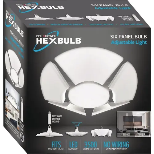 HexBulb Adjustable 6-Panel Light Bulb HexBulb Adjustable 6-Panel Light Bulb