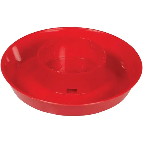 1 Qt. Screw-On Red Polypropylene Poultry Waterer Base 1 Qt. Screw-On Red Polypropylene Poultry Waterer Base