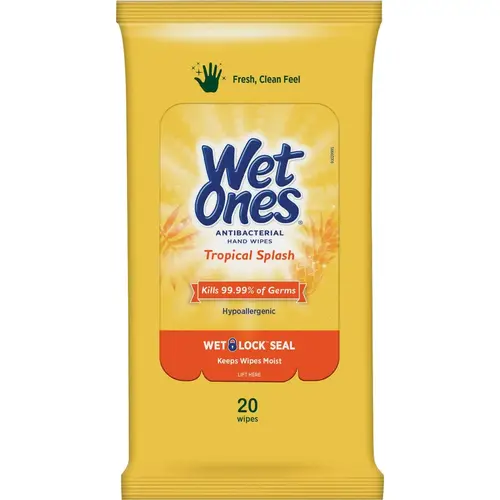 Tropical Splash Antibacterial Disinfectant Individual Hand Cleaning Wipes (20-Count) Tropical Splash Antibacterial Disinfectant Individual Hand Cleaning Wipes (20-Count)