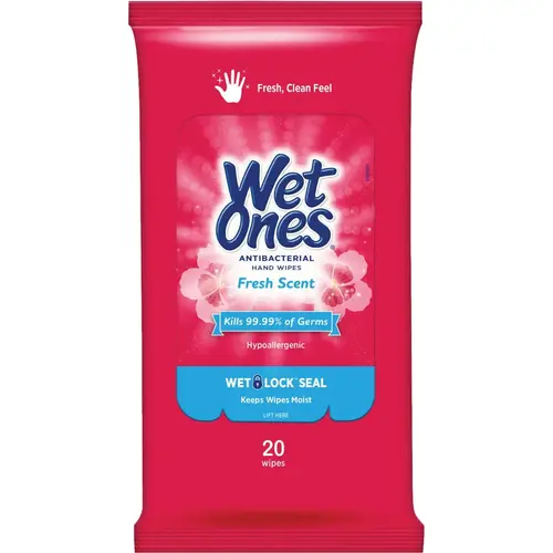 Fresh Scent Antibacterial Disinfectant Individual Hand Cleaning Wipes (20-Count) Fresh Scent Antibacterial Disinfectant Individual Hand Cleaning Wipes (20-Count)