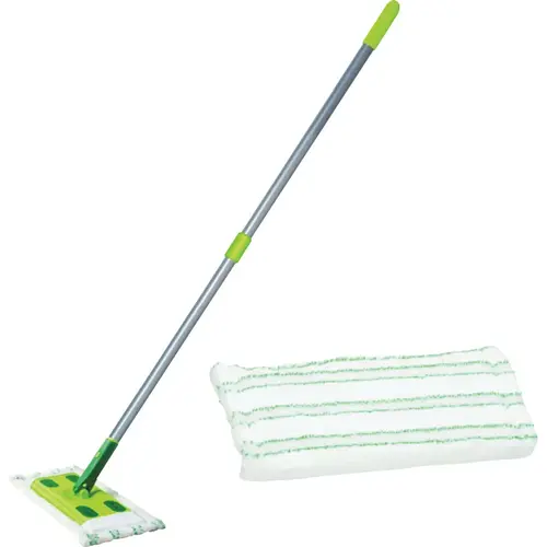 Hard Surface Floor Mop with Microfiber Pad Kit Hard Surface Floor Mop with Microfiber Pad Kit