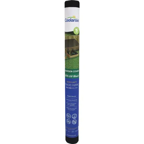 6 Ft. W. x 15 Ft. L. Black 30% UV Sun Screen Fabric 6 Ft. W. x 15 Ft. L. Black 30% UV Sun Screen Fabric