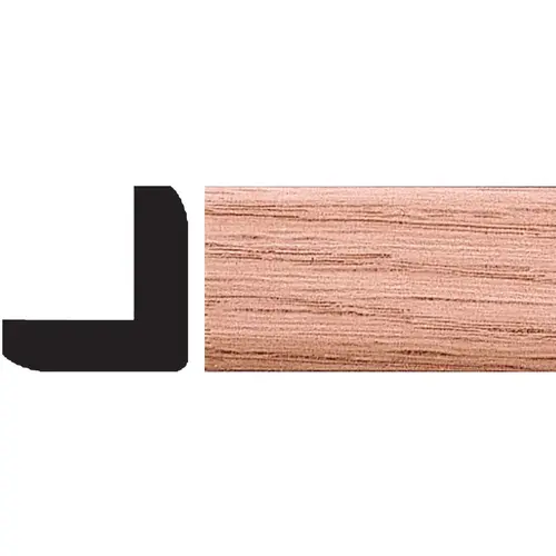 1 In. x 1 In. x 8 Ft. Solid Red Oak Outside Corner Molding Natural 1 In. x 1 In. x 8 Ft. Solid Red Oak Outside Corner Molding Natural