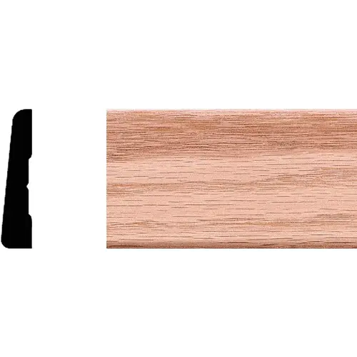 7/16 In. W. x 2-1/4 In. H. x 7 Ft. L. Natural Solid Red Oak Modern Wood Casing 7/16 In. W. x 2-1/4 In. H. x 7 Ft. L. Natural Solid Red Oak Modern Wood Casing