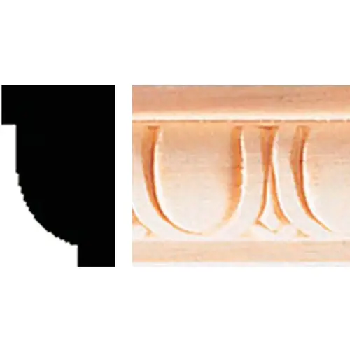 5/8 In. x 1 In. x 8 Ft. Hardwood Decorative Egg & Dart Detail Molding - pack of 6 5/8 In. x 1 In. x 8 Ft. Hardwood Decorative Egg & Dart Detail Molding - pack of 6