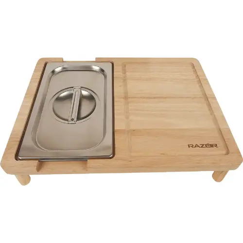 Razor 11.81 In. W. x 15.75 In. L. Wood Cutting Board Brown Razor 11.81 In. W. x 15.75 In. L. Wood Cutting Board Brown