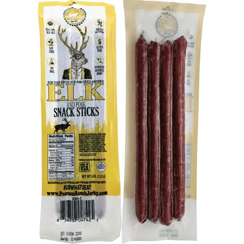 4 Oz. Elk Hickory Multi-Pack Snack Stick Jerky 4 Oz. Elk Hickory Multi-Pack Snack Stick Jerky