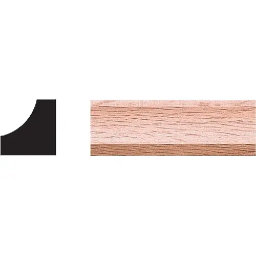 3/4 In. x 3/4 In. 8 Ft. Solid Red Oak Cove Molding 3/4 In. x 3/4 In. 8 Ft. Solid Red Oak Cove Molding