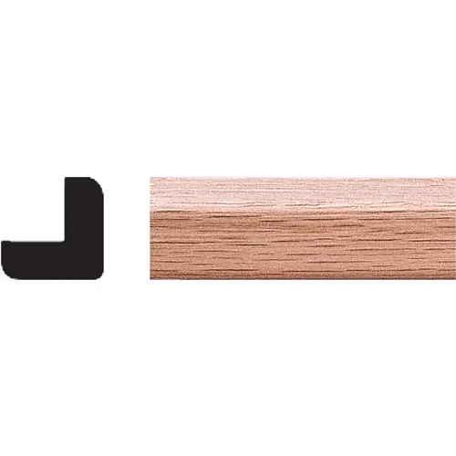 3/4 In. x 3/4 In. x 8 Ft. Solid Red Oak Outside Corner Molding Natural 3/4 In. x 3/4 In. x 8 Ft. Solid Red Oak Outside Corner Molding Natural